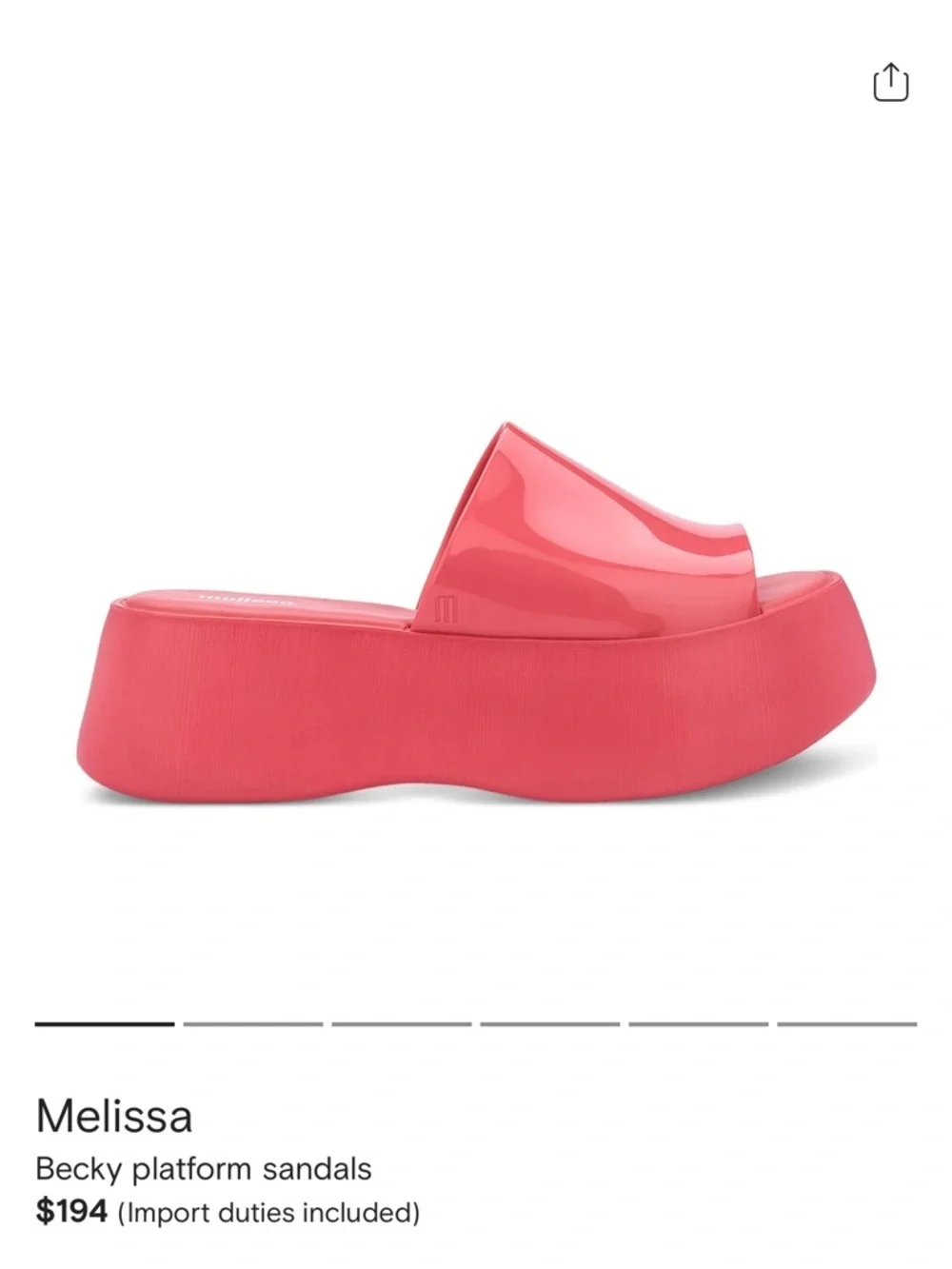 Melissa Pink Sandals🦩 - Picture 2 of 3